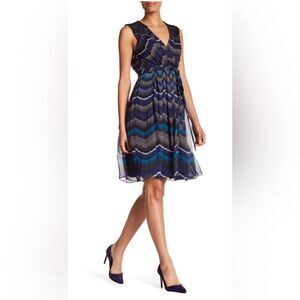 Diane von furstenberg women’s‎ 8 silk true wrap Bali patterned dress